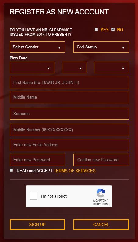 nbi clearance online log in.
